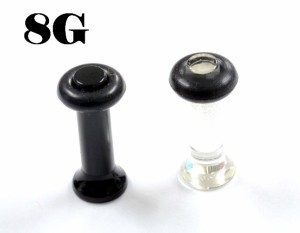 アクリル　アクリル　セプタムキーパー 【8G】（ボディピアス/ボディーピアス）