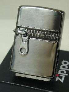 ジッポーZippo ジッパーZipperメタル（両面）ブラックニッケル黒古美アンティーク新品