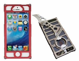 TactiCall Alpha 1（タクティカル　アルファ　1）　iPhone 5 Case Red I PHONE　5用ケース　赤　ナイフ　ボトルオープナー付 