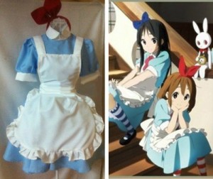 DK2409 けいおん!(K-ON!) 平沢 唯（ひらさわ ゆい） メイド服　コスチューム、コスプレ　　新品　完全オーダーメイドも対応可能