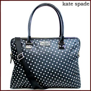 ケイトスペード KATESPADE バッグ トートバッグ レディース 2WAY 斜めがけ ショルダーバッグ ブラック ドット wkru1612-056 女性 プレゼ