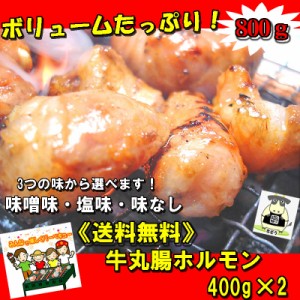 でか盛り 牛丸腸ホルモン400ｇ×2袋 肉 バーベキュー 送料無料 焼肉 もつ BBQ big_dr