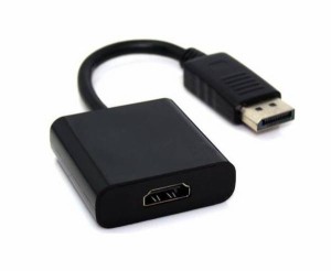 DisplayPort to HDMI 変換アダプタ (DP to HDMI)　オス-メス