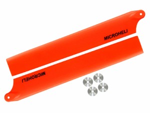 カスタムヘリ/プラスチックメインブレード135ミリメートル（オレンジ） ワルケラV120D02