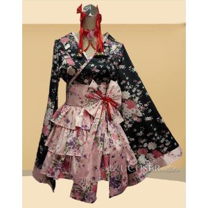 DK1540  萌えゴシック　ロリータ風　Sweet Gothic Lolita風　重桜　  コスプレ衣装   オーダメイドも対応可能 