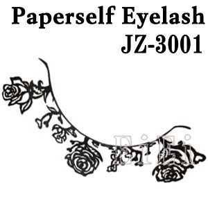 JZ-3001 アートペーパーラッシュ,つけまつげ,プロ用,紙のつけまつ毛,新感覚のアイラッシュ 薔薇