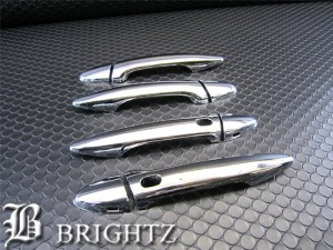 BRIGHTZ レクサス IS250 IS350 GSE20 GSE21 GSE25 メッキ ドアハンドル カバー ノブ 8PC Gタイプ アウター グリップ DHC−NOBU−026