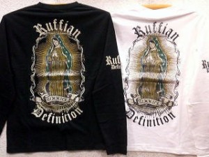 Ruffian Detinition　長袖Tシャツ　マリア発泡プリント　ディアブロス