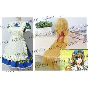 DK1404 ハートの国のアリス Alice 衣装＋ウィッグ　   コスプレ衣装　　完全オーダメイドも対応可能 