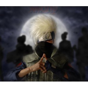 DK2282  コスプレ衣装 　 NARUTO -ナルト-疾風伝　　カカシ風 衣装 セット 　衣装上下＋ベスト＋マスク　　 コスチューム