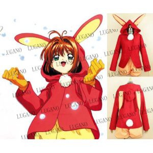 DK2002 カードキャプターさくら 木之本桜 風　コスチューム、コスプレ　　コスプレ衣装　　完全オーダメイドも対応可能