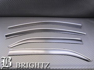 BRIGHTZ クラウン 200 ブラックスモークドアサイドバイザー 金具付き INJ−V−036