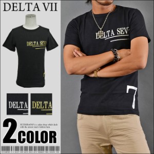 DELTA SEVEN ソウルジャパン セブン ナンバーズプリント ロゴ 半袖 Tシャツ  del-70643 2COLOR メンズファッション　キレイメ　シンプル