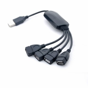 4ポートUSBハブ　ケーブル20cm★USB1.1/2.0 USB HUB