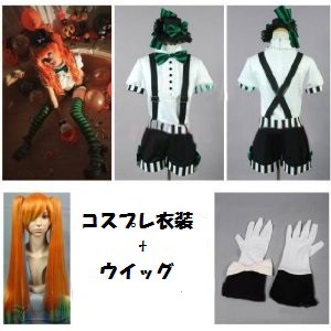 DK2067  VOCALOID 初音ミク Mrs.Pumpkinの滑稽な夢 衣装＋ウィッグ コスチューム　　コスプレ衣装　完全オーダメイドも対応可能