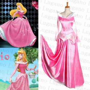 DK3066 ディズニー 眠れる森の美女（Sleeping Beauty） オーロラ姫 ドレス風  コスチューム コスプレ衣装  完全オーダメイドも対応可能  