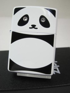 ジッポーZippo ぱんだ パンダ 両面（かわいい後姿）#200透明目クリスタル石panda