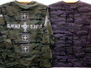 BE AMBITION   長袖Tシャツ  クロスストーン　迷彩柄　　ビーアンビション