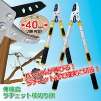 伸縮式ラチェット枝切り鋏 刈り込みばさみ 剪定用具 園芸用品 ガーデニング 庭 園芸用はさみ 枝切り鋏 太枝切り鋏 枝 太枝 切り鋏 グッズ