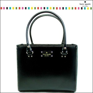 ケイトスペード kate spade バッグ トートバッグ レディース ブラック 黒色 レザー 本革 quinn wellesley wkru1428-001 ブランド ロゴ ア