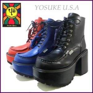 YOSUKE U.S.A レースアップ厚底ショートブーツ 2609800 ※お取り寄せの場合は2月中旬頃入荷次第発送予定