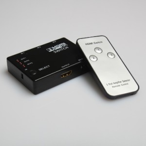 HDMI切替器/セレクター 3HDMI to HDMI（メス→メス） 3D対応 V1.4（ 3入力 to 1出力)リモコン付