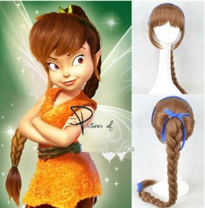 Disney Princess☆ディズニー プリンセス　Tinker Bell 風 コスプレウィッグ ＋ウイッグネット