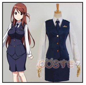 送料無料  RAIL WARS! 日本國有鉄道公安隊　飯田奈々 制服 イベント コスチューム コスプレ衣装 高品質 新品 Cosplay アニメ 