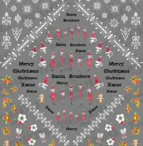 ツメキラ クリスマス ★風変わりなサンタクロースと雪の結晶！重ねて貼れるネイルシール♪
