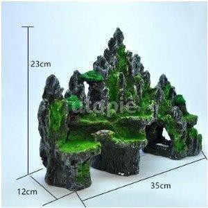 アクアリウム オブジェ 水槽 オーナメント new 置物 リアル 爬虫類 熱帯魚 観賞魚 飼育 インテリア 山