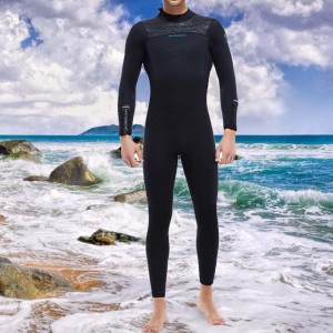 ダイビング ウェットスーツ セーリング 保温 サーマル フルスーツ ワークアウト バックジップ ウェットスーツ S 男性 ブラック
