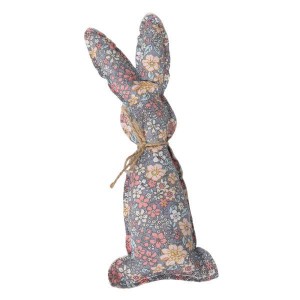 イースターウサギの装飾人形かわいいイースター装飾用品ガールフレンドギフトグレーフローラル