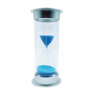タイマーサンドクロック 汎用 タイミングツール 砂時計 45分 ブルー砂