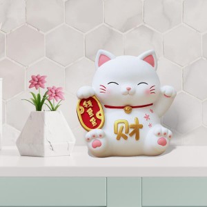 猫の置物 貯金箱 装飾用 中国の旧正月ギフト ホームデコレーション スタイルB
