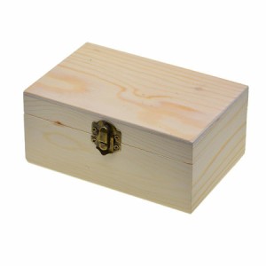 木製収納ケース 小物収納ボックス 木製ジュエリーケース 未完成 無塗装 DIY可能 子供と家族 自由創作 面白い
