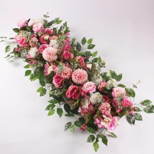 結婚式のピンクのための人工の結婚式の花の背景のアーチの装飾