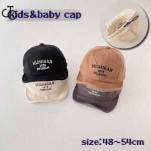 帽子 キャップ 野球帽 ベースボールキャップ キッズ ベビー 子供用 男の子 女の子 ユニセックス サイズ調整可能 シンプル ロゴ おしゃれ 