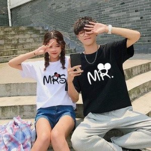 Tシャツ 半袖 ミッキー ミニー 半袖シャツ ペアＴシャツ トップス カットソー お揃い ご夫婦 友達 カップル ペアルック 男の子 女の子 親