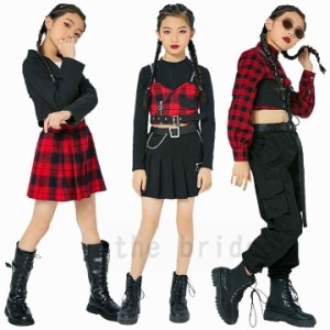 キッズ ダンス 衣装 ダンス衣装 セットアップ ヒップホップ チアガール チア 女の子 韓国ファッション 子供服 ダンス 衣装 キッズ トップ