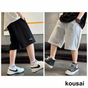 ハーフパンツ キッズ 子供服 男の子 ショートパンツ 短パン 夏服 部屋着 ウェストゴム ジーンズ 半ズボン 可愛い 通園 通学 120 130 170