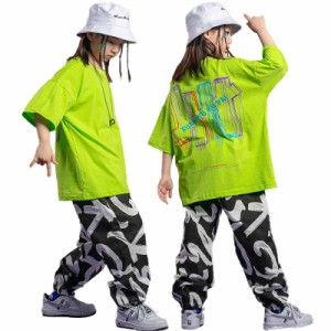 キッズ ダンス 衣装 tシャツ パンツ キッズダンス衣装 男の子 女の子 セット 子供服 ヒップホップ 衣装 k-pop ジュニア ダンスウェア ト