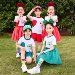 キャンパス系 小学生 韓国 子供服 セット 可愛い 発表会 運動会 修学旅行 子ども服 スカート パンツ セット キッズダンス衣装 セットアッ