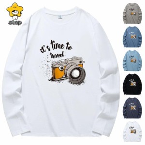 Tシャツ メンズ 長袖 おしゃれ 白Tシャツ ロンT T-shirt スポーツ 長袖tシャツ 配いろ 涼しい カジュアルクルーネック 丸首 プリント 春