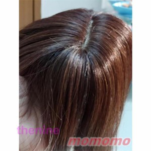 ウィッグ ヘアピース 部分ウィッグ 人毛100％20CM30CM用ウィッグロング　ピン3つ　 白髪隠れ 増毛 トップカバー 手植え 簡単 自然 黒 引