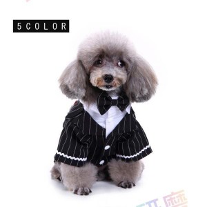 犬服 小型犬用 タキシード フォーマル 結婚式 イベント ブラック 誕生日 大きいサイズ 蝶ネクタイ お散歩 かっこいい