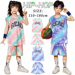 ダンス衣装 キッズ 子供服 半袖 男の子 女の子 運動 ストリート スポーツ 練習 ダンス発表会 ステージ衣装 ヒップホップ ダンスウェア ジ