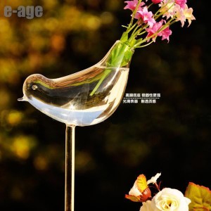 ノーブランド品 インテリア ガラス花瓶 ボール 水耕栽培 容器 鳥形