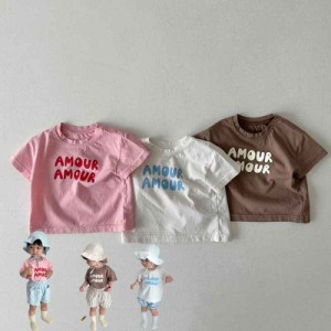 Tシャツ キッズ 男の子 女の子 ベビー服 tシャツ 半袖 子供服 トップス 綿 カットソー 夏服 ユニセックス 子ども服 赤ちゃん おしゃれ 可