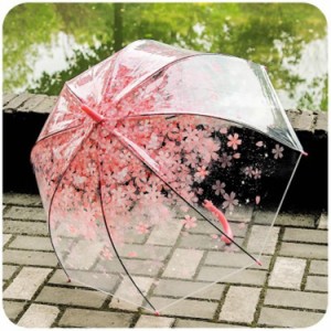 長傘 レディース おしゃれ 花柄 透明 晴雨兼用 8本骨 日傘 雨傘 可愛い 女性用 子供用 キッズ 4色 長傘 透明傘 きれいめ
