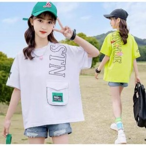 tシャツ キッズ 半袖 韓国子供服 女の子 トップス ブラウス 綿 カットソー キッズダンス衣装 ヒップホップ カジュアル おしゃれ 個性 お